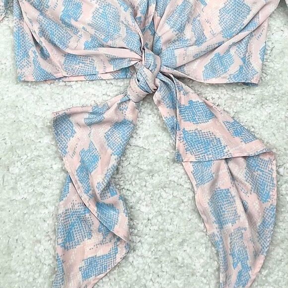 Buddy Love Muse Tie Front Top Cotton Candy - Picture 8 of 11